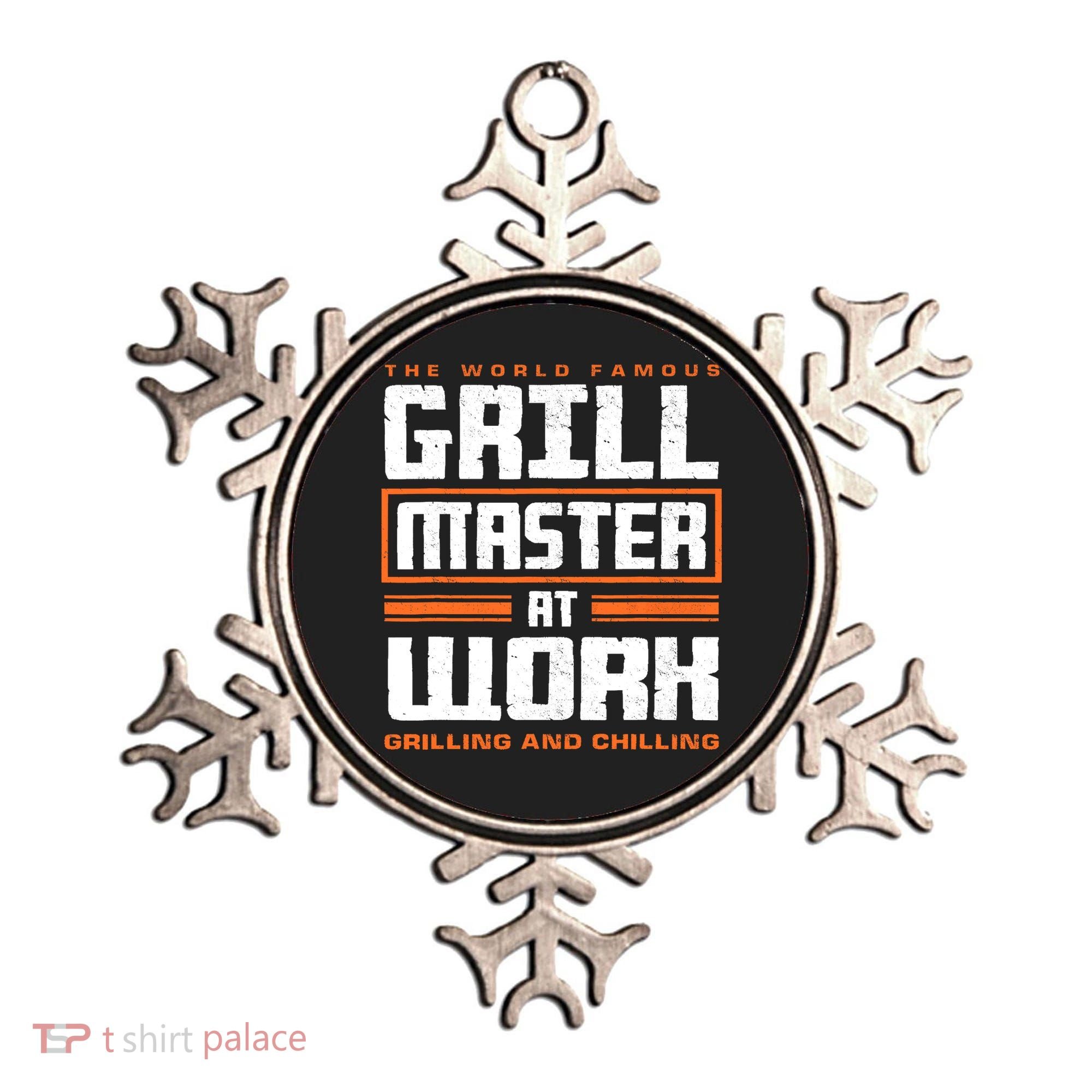 World Famous Grill Master At Work - Funny Grillmaster BBQ Ornament