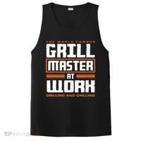 World Famous Grill Master At Work - Funny Grillmaster BBQ PosiCharge Competitor Tank thumb 0