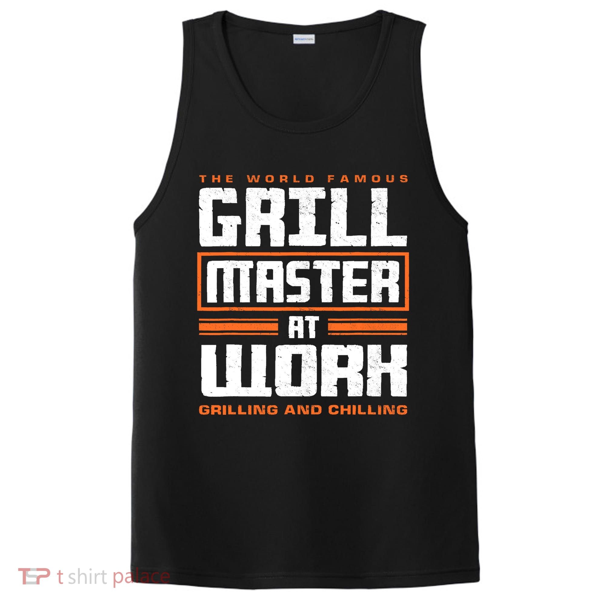 World Famous Grill Master At Work - Funny Grillmaster BBQ PosiCharge Competitor Tank