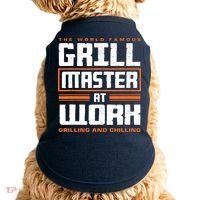 World Famous Grill Master At Work - Funny Grillmaster BBQ Doggie Tank thumb 0