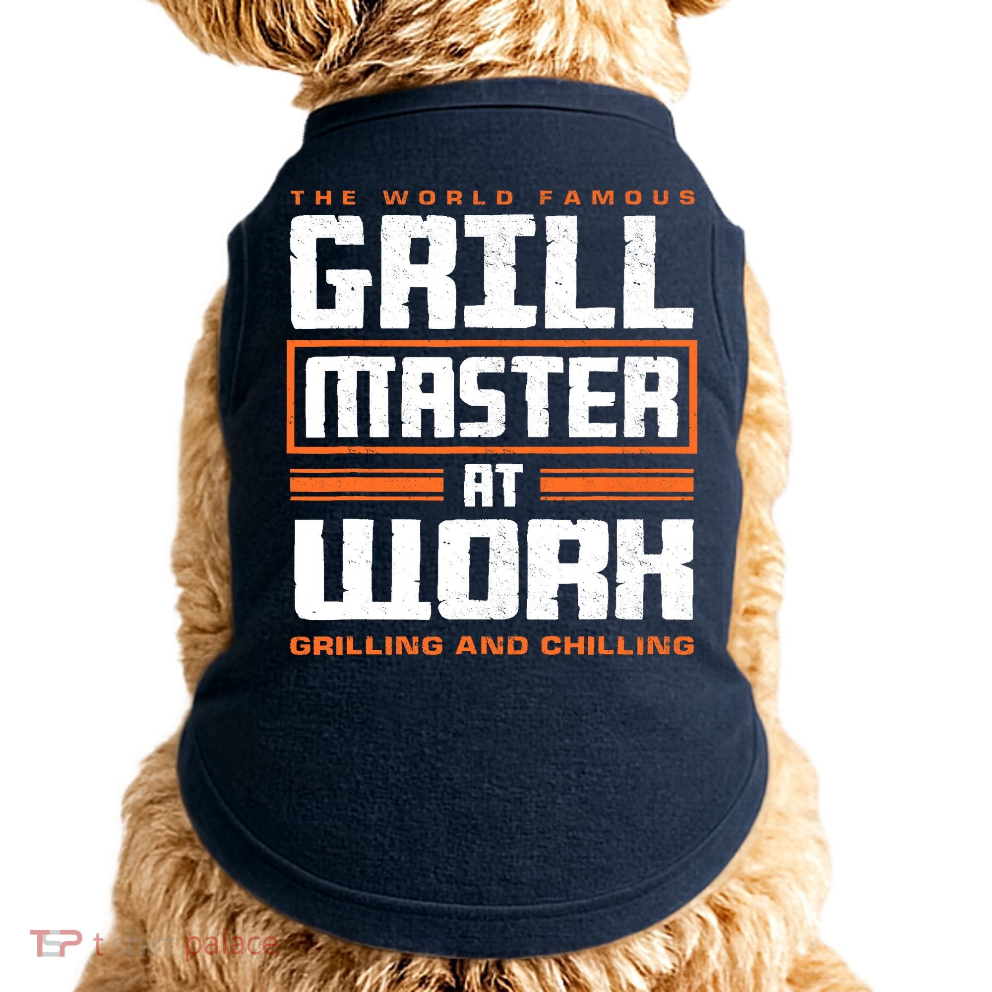 World Famous Grill Master At Work - Funny Grillmaster BBQ Doggie Tank