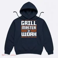 World Famous Grill Master At Work - Funny Grillmaster BBQ Hoodie thumb 0