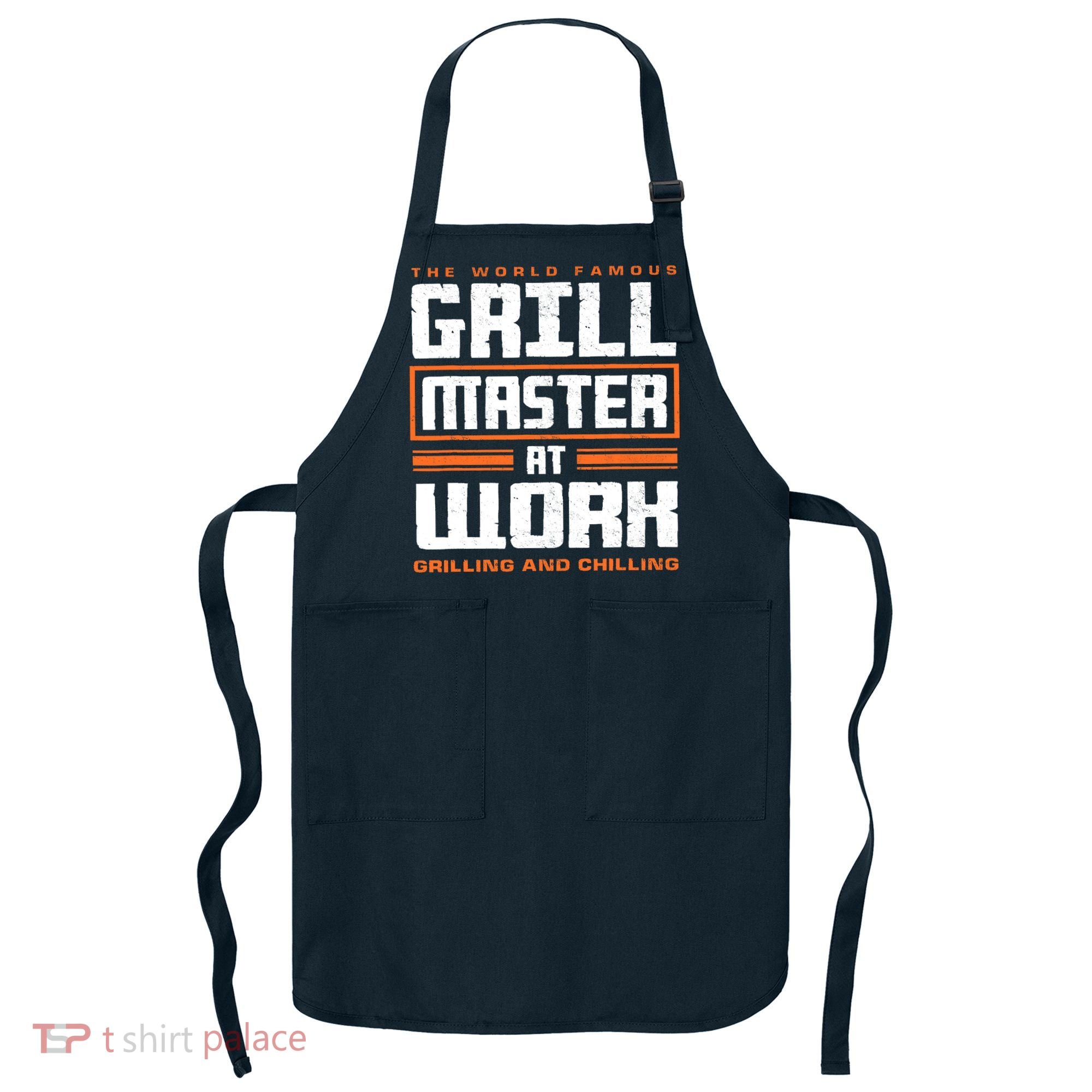 World Famous Grill Master At Work - Funny Grillmaster BBQ Apron