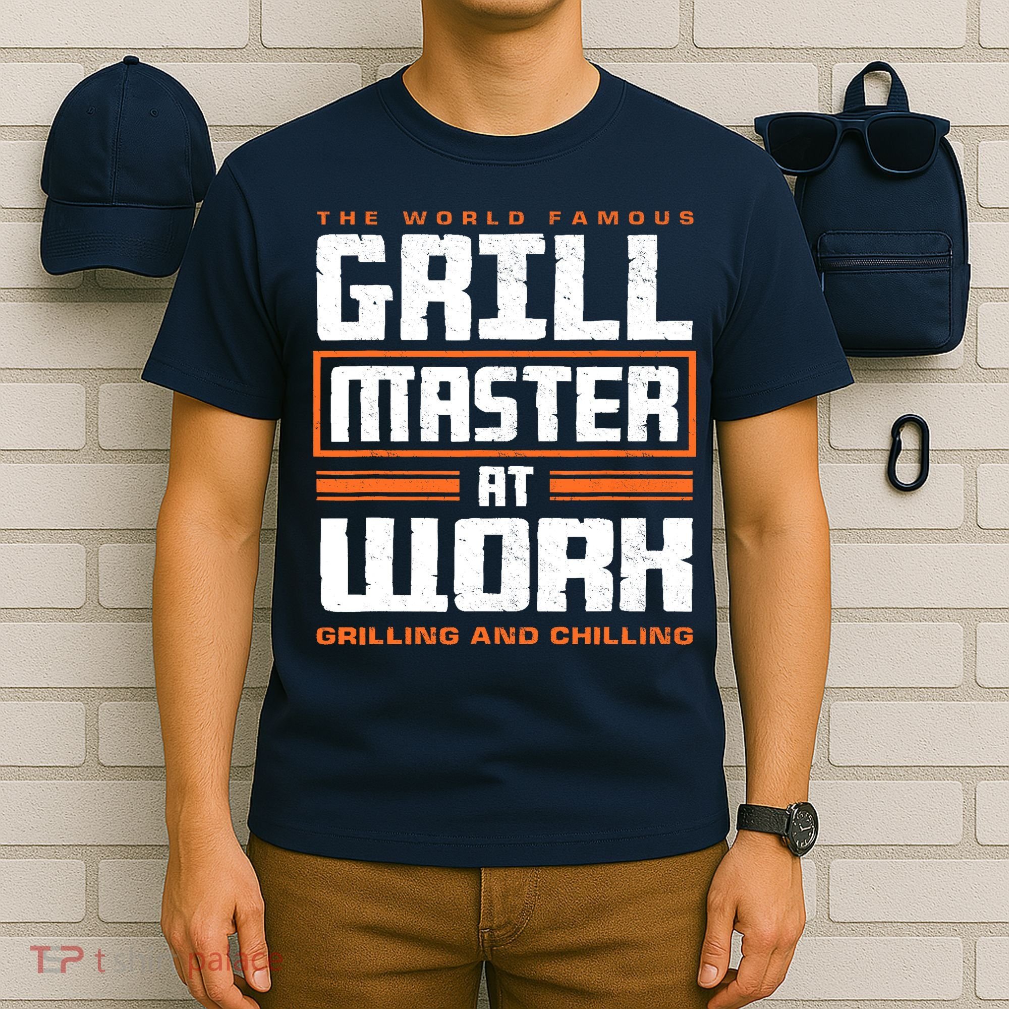 World Famous Grill Master At Work - Funny Grillmaster BBQ T-Shirt