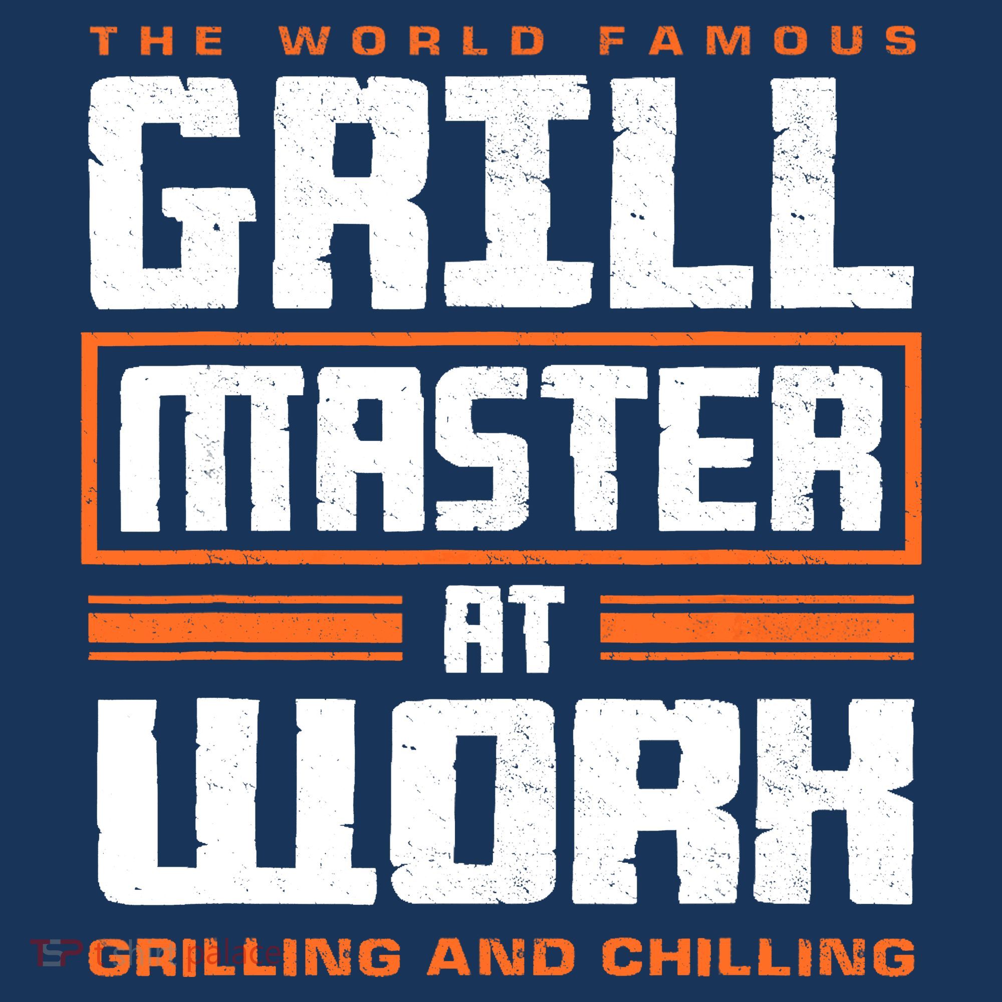 World Famous Grill Master At Work - Funny Grillmaster BBQ Coaster