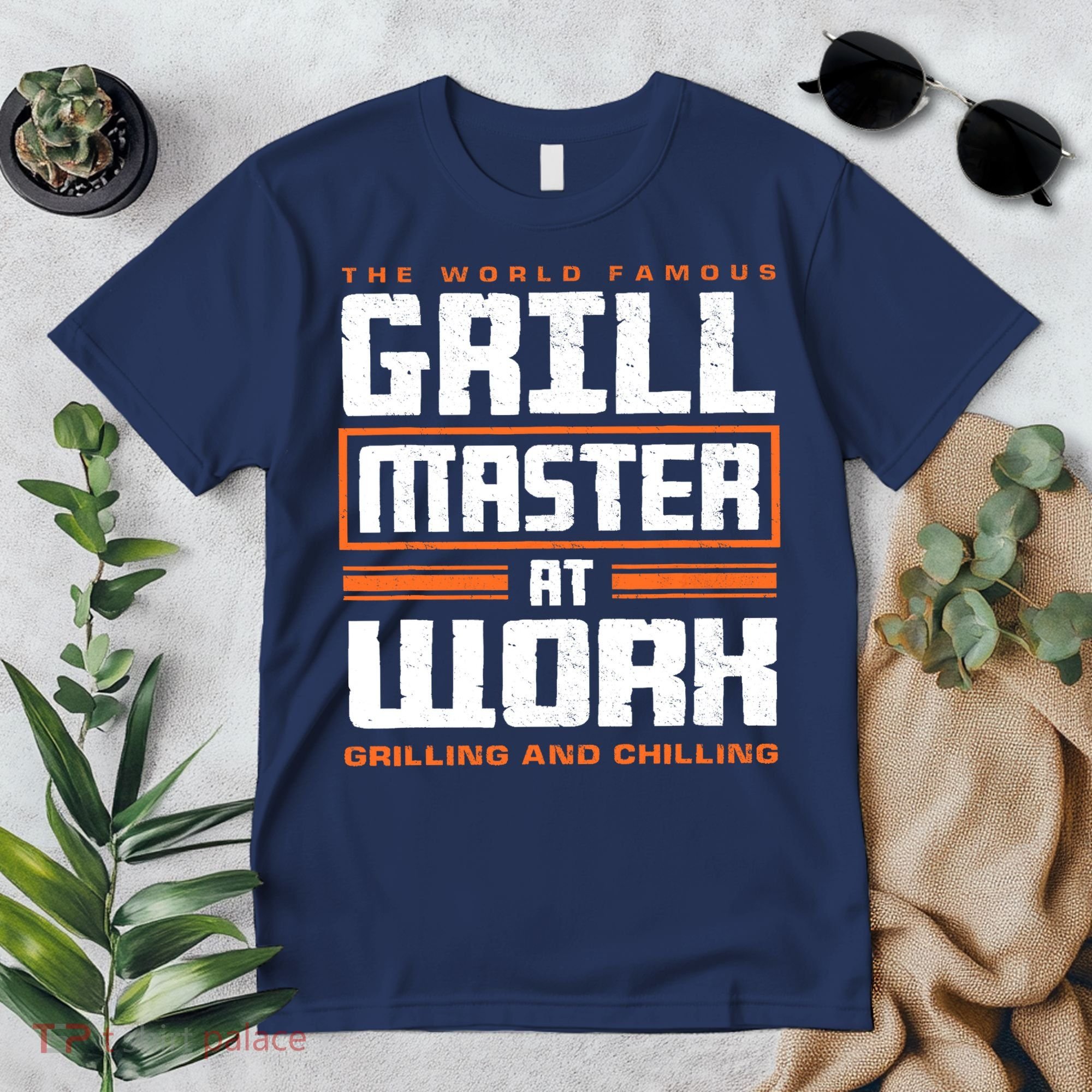 World Famous Grill Master At Work - Funny Grillmaster BBQ Premium T-Shirt