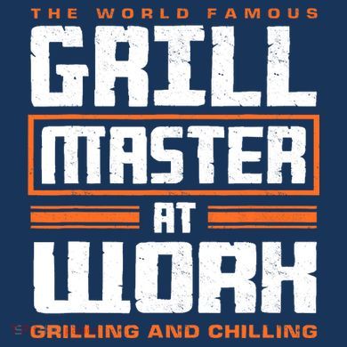 World Famous Grill Master At Work - Funny Grillmaster BBQ Premium T-Shirt