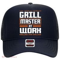World Famous Grill Master At Work - Funny Grillmaster BBQ Hat thumb 0