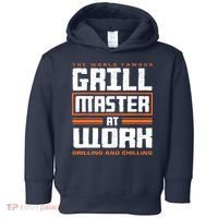World Famous Grill Master At Work - Funny Grillmaster BBQ Toddler Hoodie thumb 0