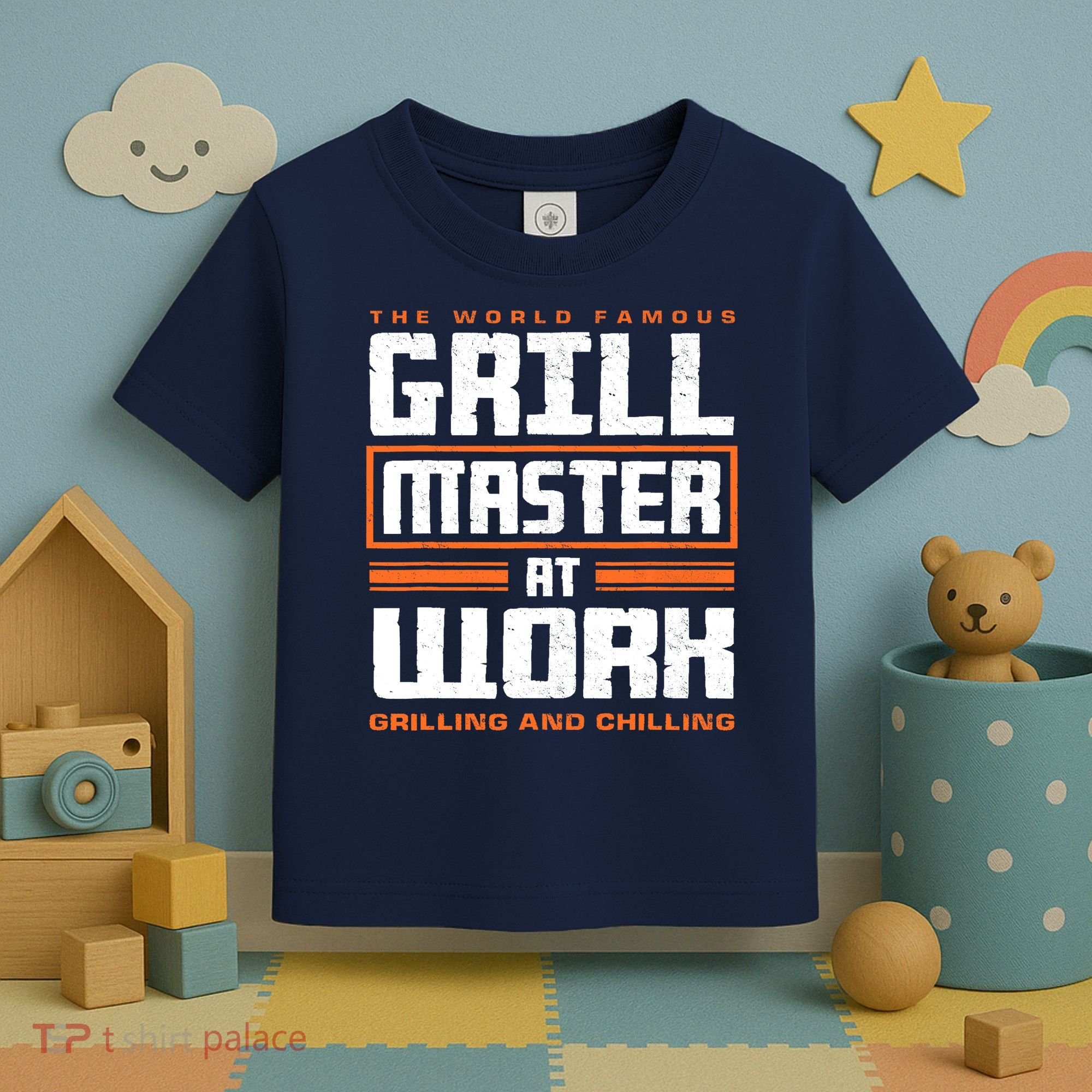 World Famous Grill Master At Work - Funny Grillmaster BBQ Toddler T-Shirt