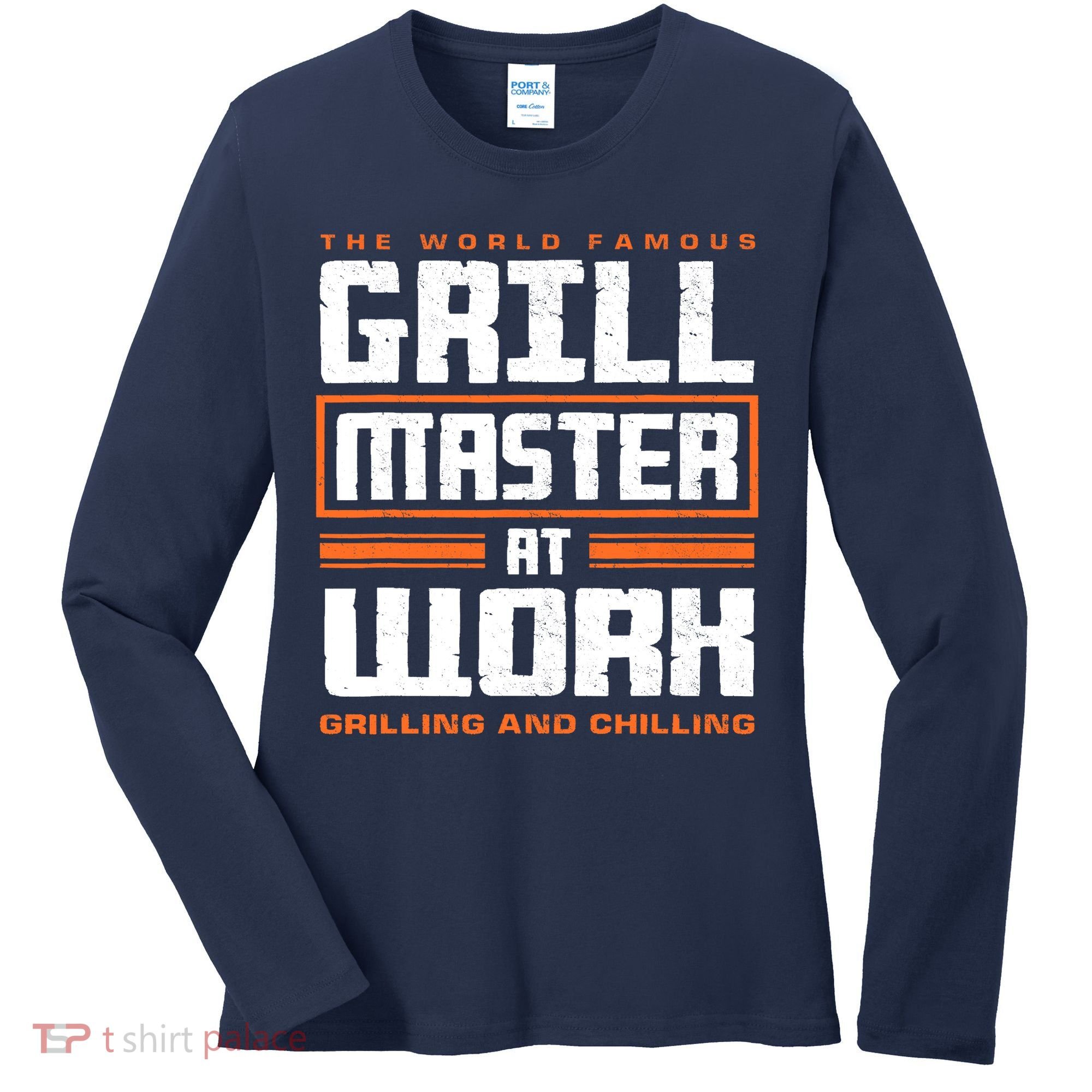 World Famous Grill Master At Work - Funny Grillmaster BBQ Women's Long Sleeve Shirt