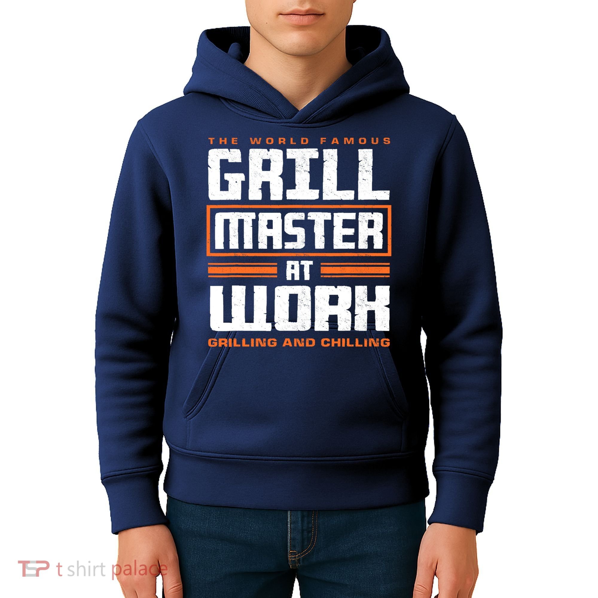 World Famous Grill Master At Work - Funny Grillmaster BBQ Kids Hoodie