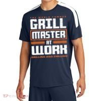 World Famous Grill Master At Work - Funny Grillmaster BBQ Sport-Tek Competitor United Soccer Jersey thumb 0
