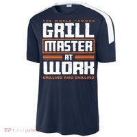 World Famous Grill Master At Work - Funny Grillmaster BBQ Sport-Tek Competitor United Soccer Jersey thumb 2