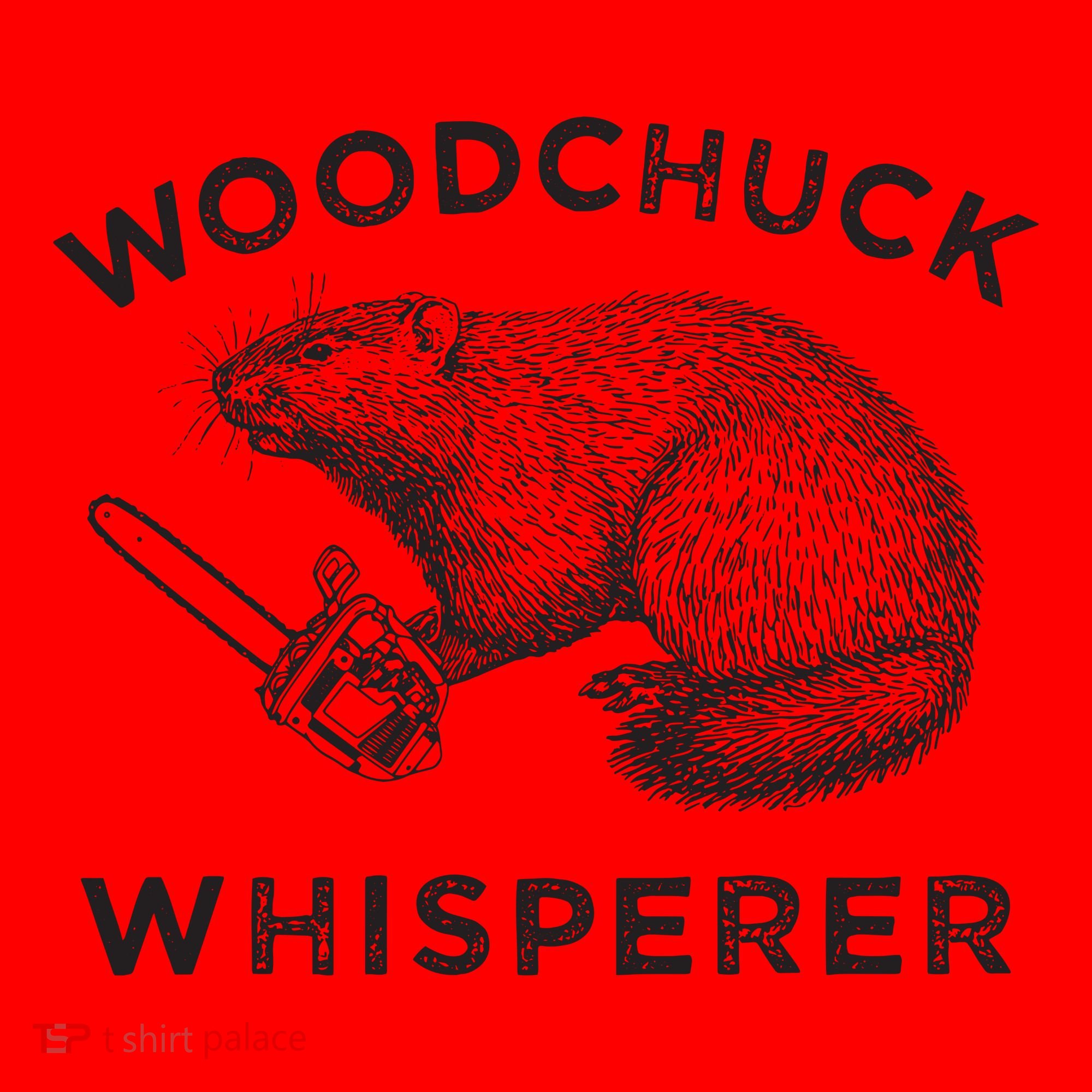 Woodchuck Funny Groundhog With Chainsaw Santa Hat