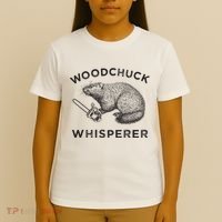 Woodchuck Funny Groundhog With Chainsaw T-Shirt thumb 4