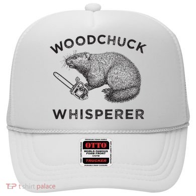 Woodchuck Funny Groundhog With Chainsaw Hat