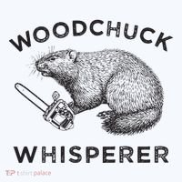 Woodchuck Funny Groundhog With Chainsaw Visor thumb 3