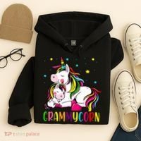 Womens Funny Grammycorn Unicorn Costume Grammy Mom Mother's Day Hoodie thumb 4