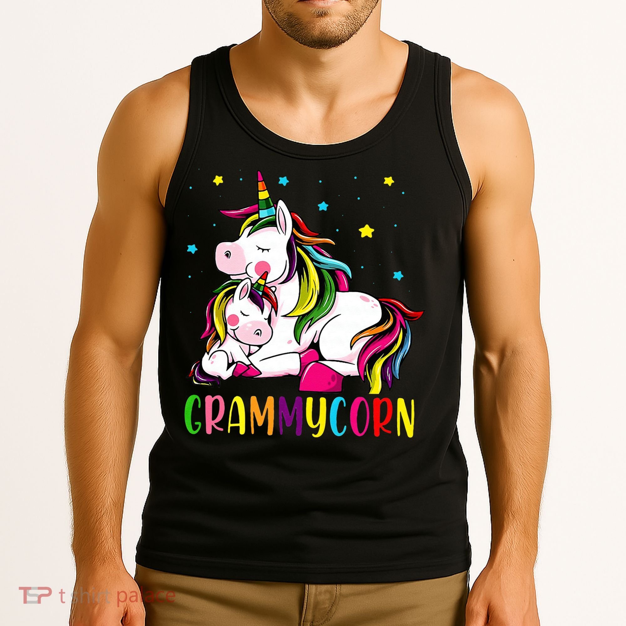 Womens Funny Grammycorn Unicorn Costume Grammy Mom Mother's Day Tank Top
