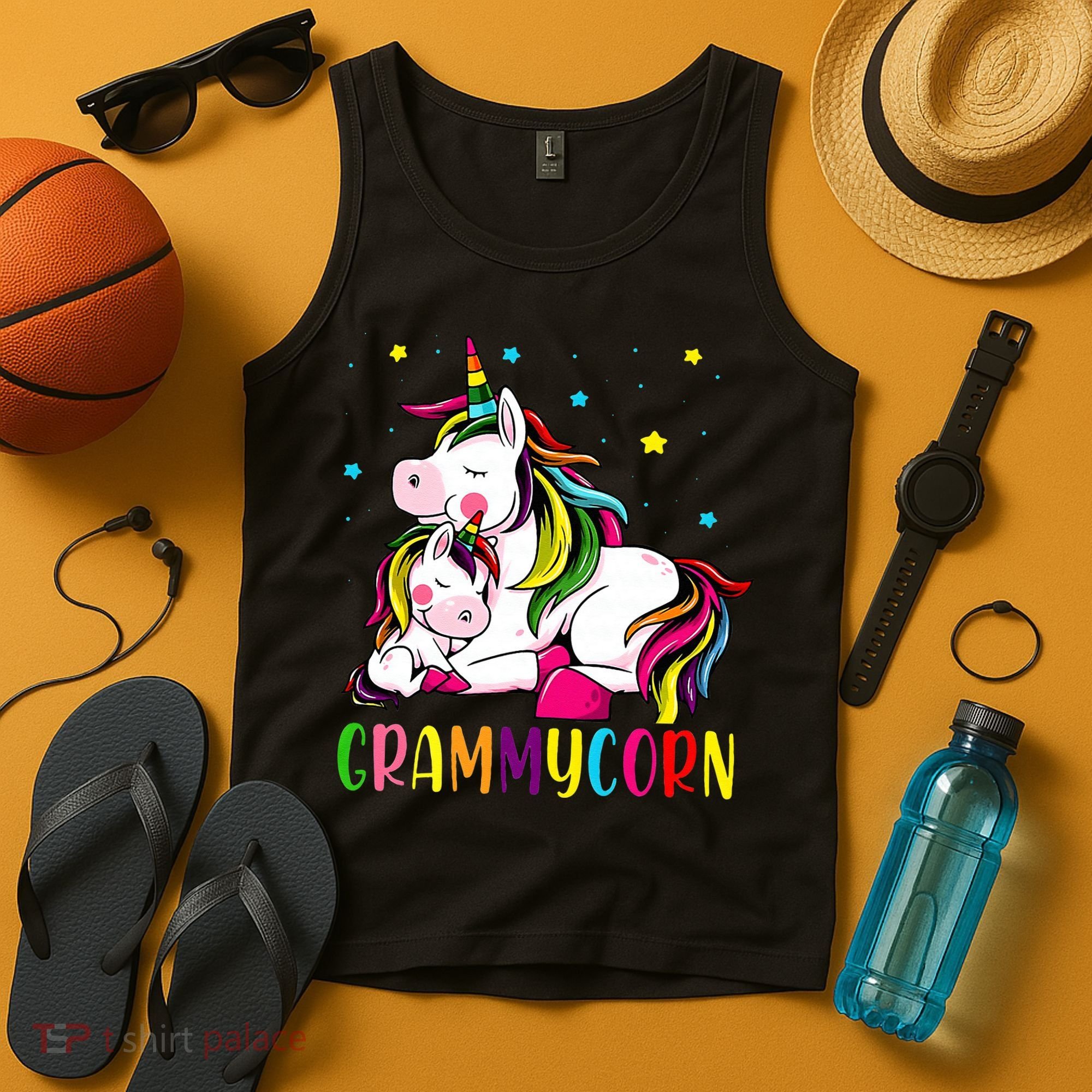 Womens Funny Grammycorn Unicorn Costume Grammy Mom Mother's Day Tank Top