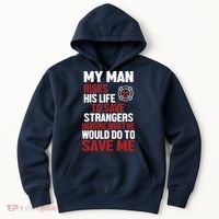 Women Firefighter Gift For Fireman Wife Girlfriend Hoodie thumb 0