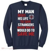 Women Firefighter Gift For Fireman Wife Girlfriend Sweatshirt thumb 0