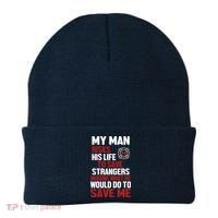 Women Firefighter Gift For Fireman Wife Girlfriend Beanie thumb 0