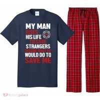 Women Firefighter Gift For Fireman Wife Girlfriend Pajama Set thumb 0