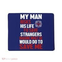 Women Firefighter Gift For Fireman Wife Girlfriend Mousepad thumb 0