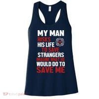 Women Firefighter Gift For Fireman Wife Girlfriend Women's Tank Top thumb 0