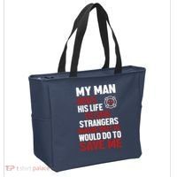 Women Firefighter Gift For Fireman Wife Girlfriend Tote Bag thumb 2