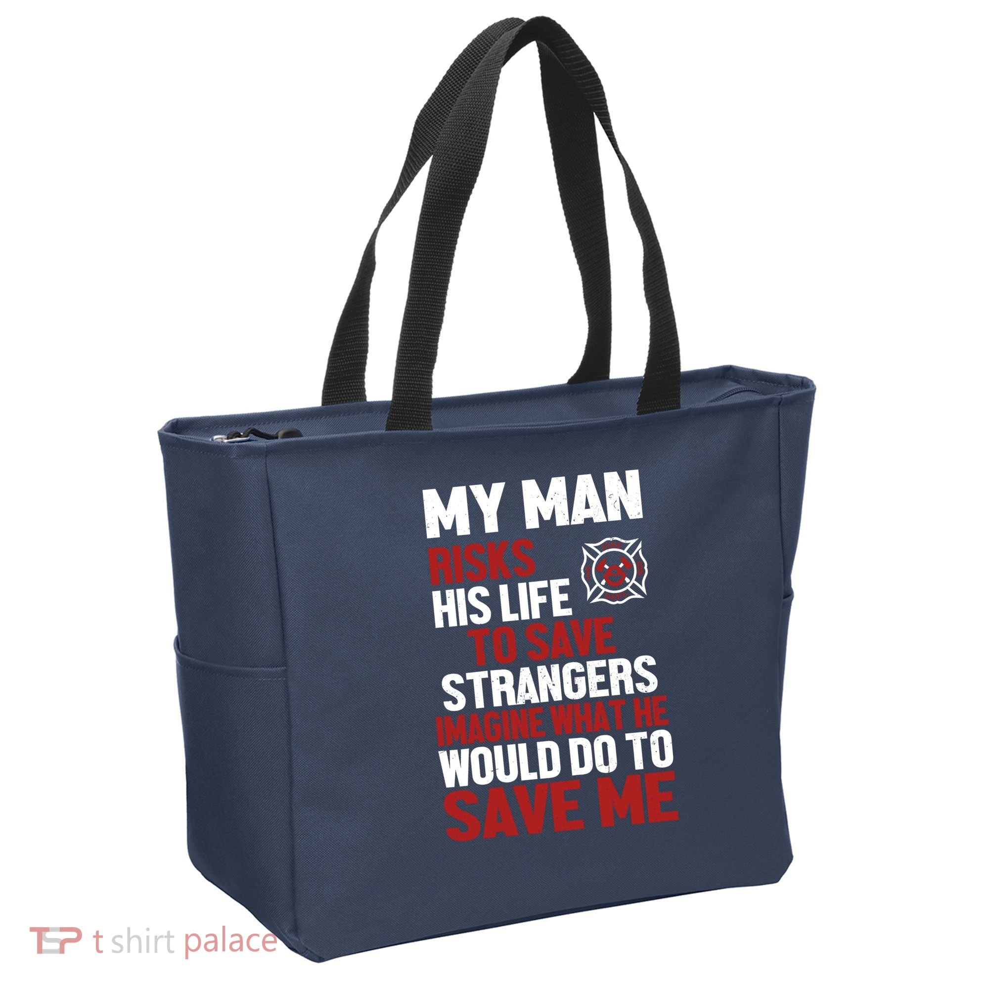 Women Firefighter Gift For Fireman Wife Girlfriend Tote Bag