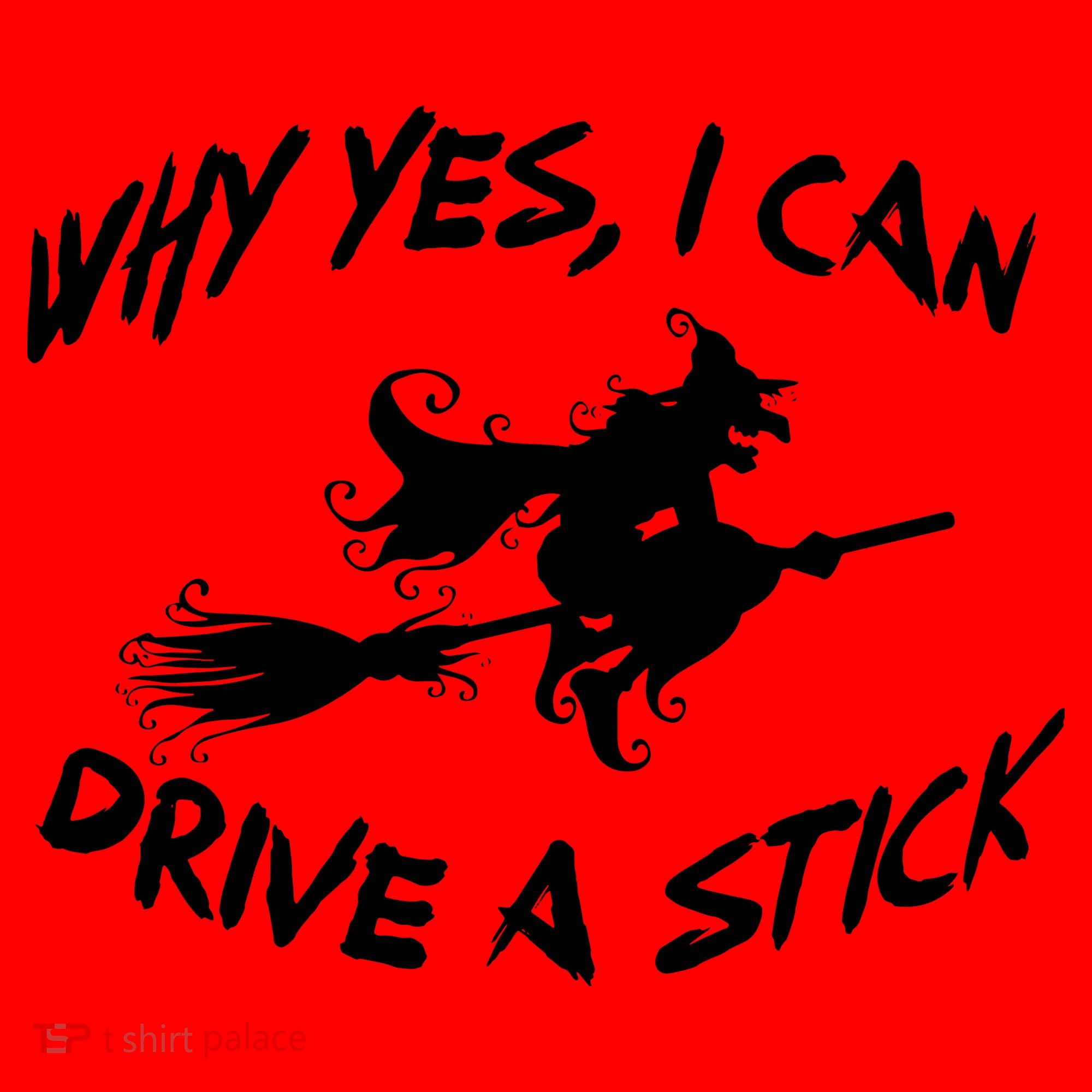 Womens Funny Halloween Shirt Why Yes I Can Drive A Stick VNeck Santa Hat