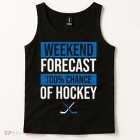 Weekend Forecast Hockey Tank Top thumb 2