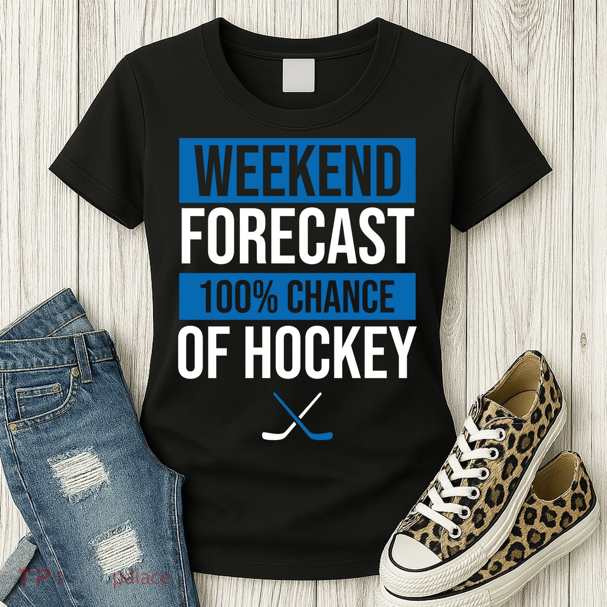 Weekend Forecast Hockey Women's T-Shirt