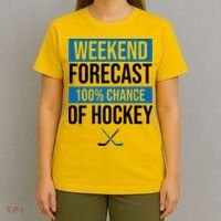 Weekend Forecast Hockey T-Shirt thumb 4
