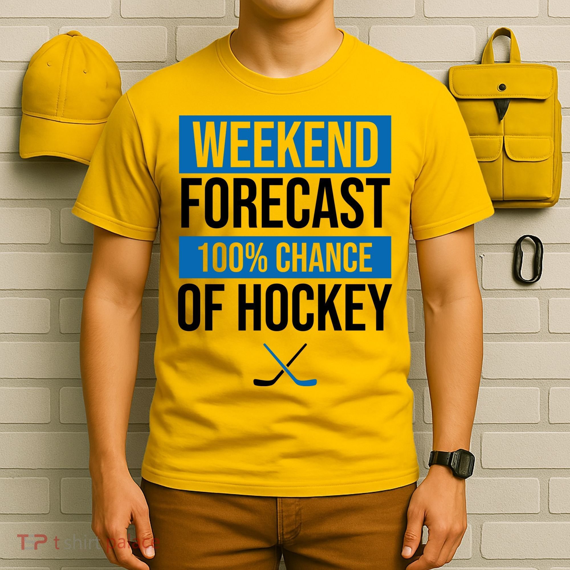 Weekend Forecast Hockey T-Shirt
