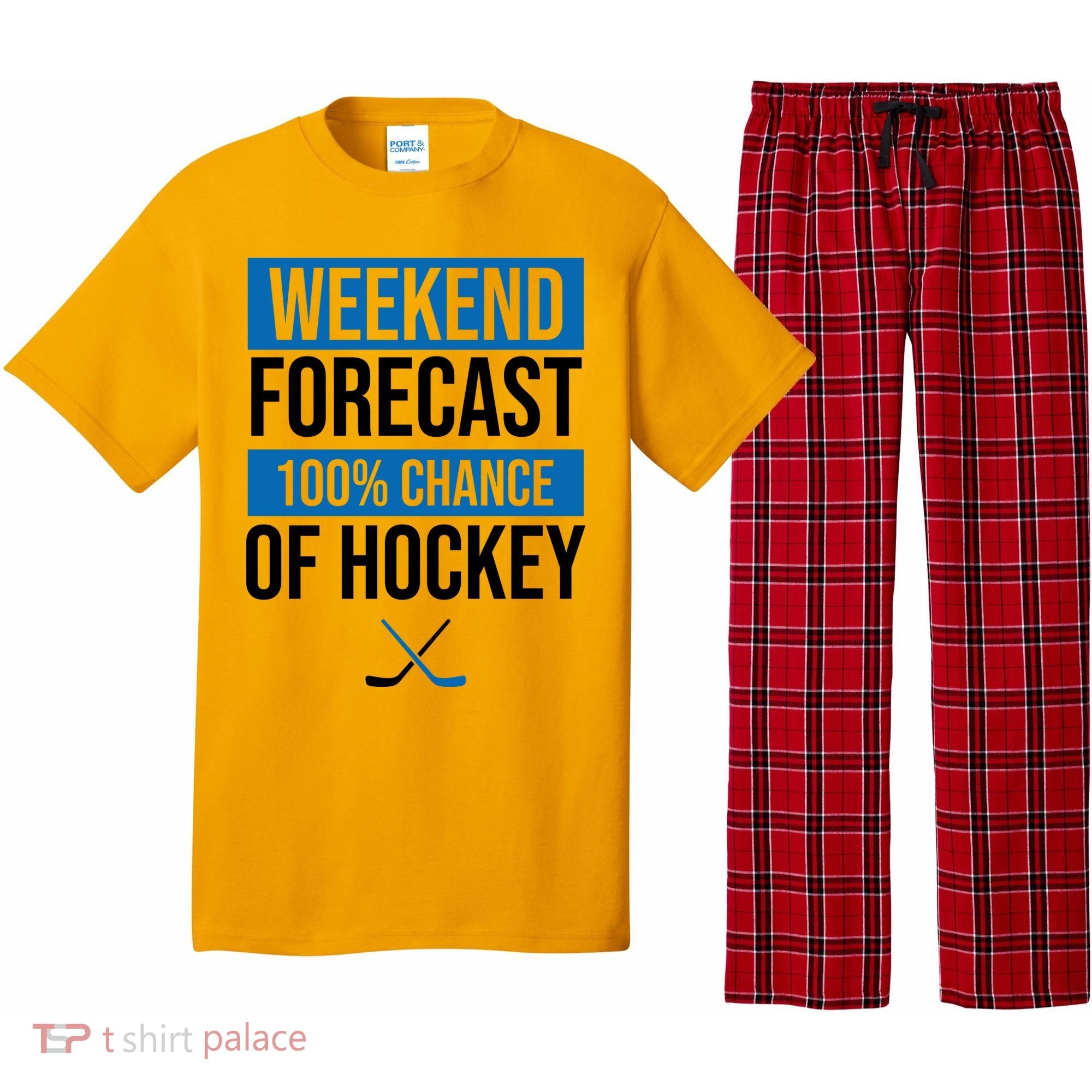 Weekend Forecast Hockey Pajama Set