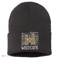 Wildcats Fanatic Hilarious Wildcat Enthusiast Gift Sustainable Knit Beanie thumb 0