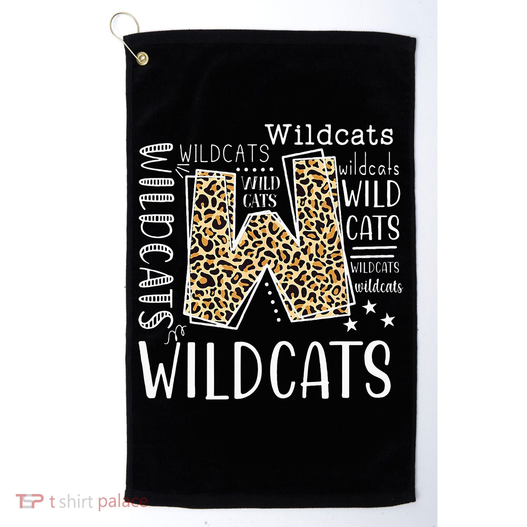 Wildcats Fanatic Hilarious Wildcat Enthusiast Gift Golf Towel