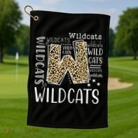 Wildcats Fanatic Hilarious Wildcat Enthusiast Gift Golf Towel thumb 1