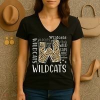 Wildcats Fanatic Hilarious Wildcat Enthusiast Gift Women's V-Neck T-Shirt thumb 3