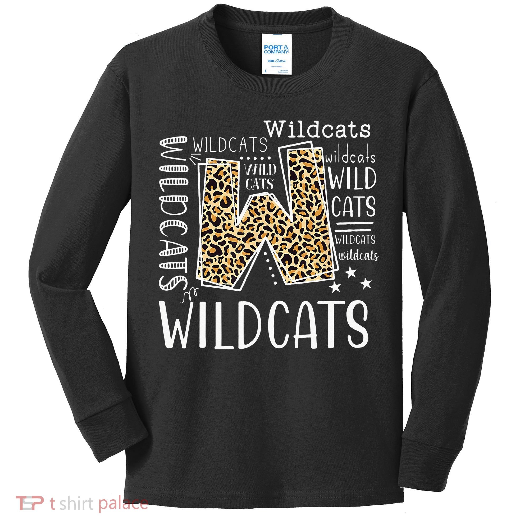 Wildcats Fanatic Hilarious Wildcat Enthusiast Gift Kids Long Sleeve Shirt