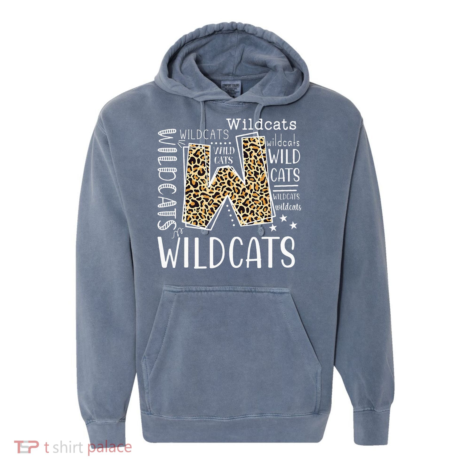 Wildcats Fanatic Hilarious Wildcat Enthusiast Gift Comfort Colors Garment-Dyed Hooded Sweatshirt