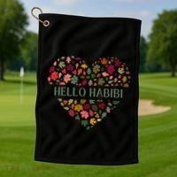 Welcome Fall Hello Habibi Gift Golf Towel thumb 1