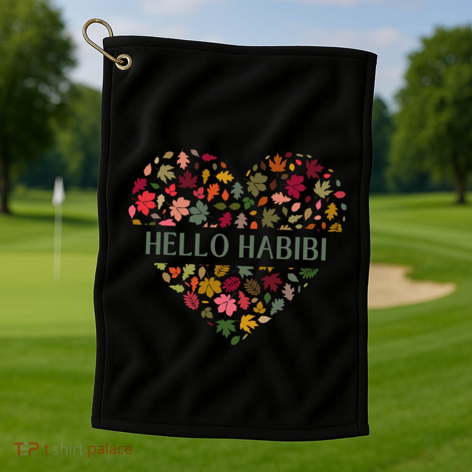 Welcome Fall Hello Habibi Gift Golf Towel