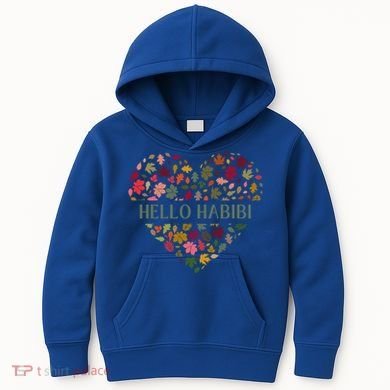 Welcome Fall Hello Habibi Gift Kids Hoodie