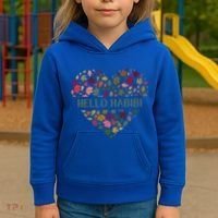 Welcome Fall Hello Habibi Gift Kids Hoodie thumb 3