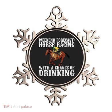 Weekend Forecast Horse Racing Chance Of Drinking Derby Gift Ornament